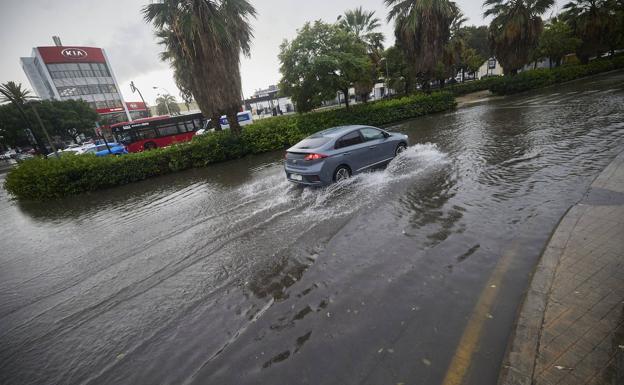 Lluvia en Valencia.