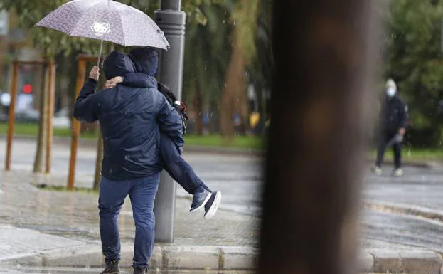 Lluvia en Valencia.