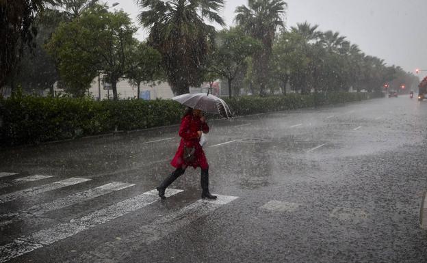 Lluvia en Valencia.